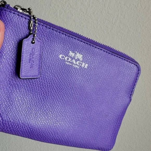 Coach Vibrant Purple Wristlet - Picture 3 of 4